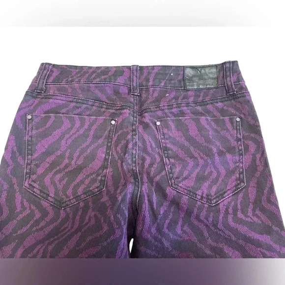 DKNY Purple &  Black Jegging Size 4 - Picture 6 of 8